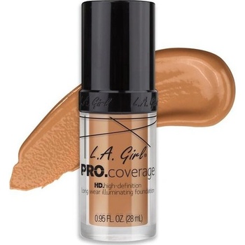 L,A Girl Rozjasňující make-up Pro Coverage GLM648 Soft honey 28 ml