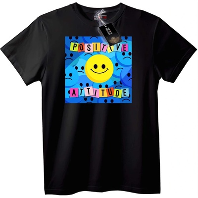 NOONEBRAND Тениска Позитивно отношение - 4XL, White