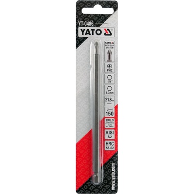 Bit Yato krížový 1/4 "PH2 x mm NON SLIP YT