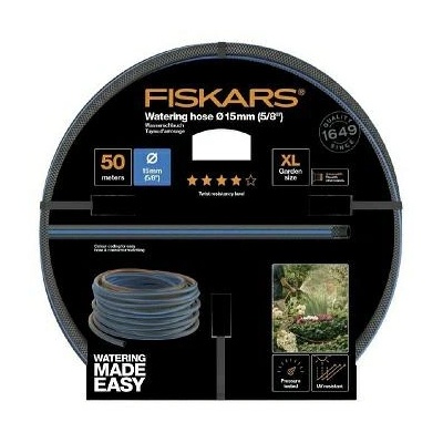 Fiskars Градински маркуч, Fiskars, 15 мм, 5/8", 50 м, Ниво на устойчивост на усукване 4 (1027099)