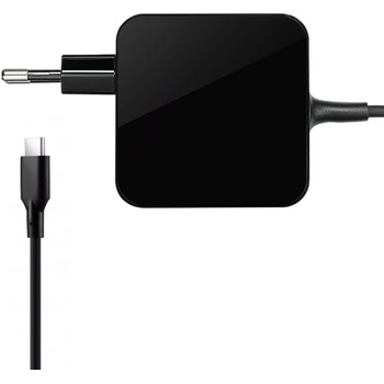 DeTech Адаптер DeTech, 65W, Type-C, Черен - 329 (329)