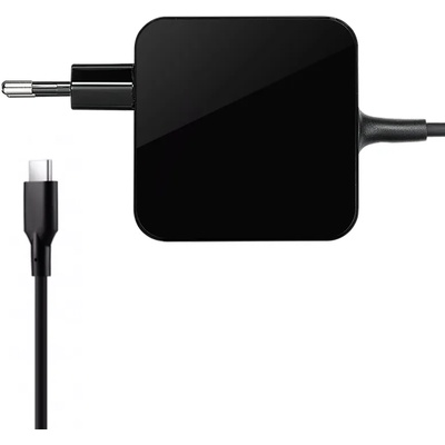 DeTech Адаптер DeTech, 65W, Type-C, Черен - 329 (329)