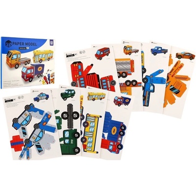Modely 3D papírové auta