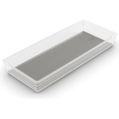 Organizér Curver® SISTEMO 8, priesvitný/sivý, 15x37.5x5 cm, do zásuvky