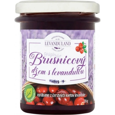 Levanduland Brusnicový džem s Levanduľou 220 g