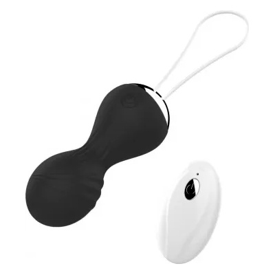 1Sexy Вибриращи вагинални топчета с дистанционно Kegel Balls черни