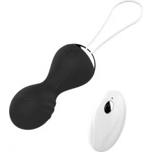 1Sexy Вибриращи вагинални топчета с дистанционно Kegel Balls черни