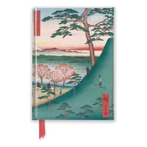 Flame Tree Publishing Utagawa Hiroshige: Meguro 2027 Luxury Pocket Diary Planner - Week to View | ENGMT