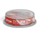 TDK DVD-RW 1,4GB 1-2x, cakebox, 10ks (t19488)
