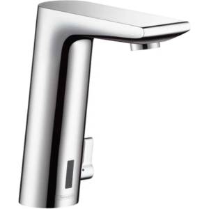 Hansgrohe Metris S - Електронна смесителна батерия за умивалник с регулиране на температурата, захранвана с батерии, хром 31100000 (31100000)