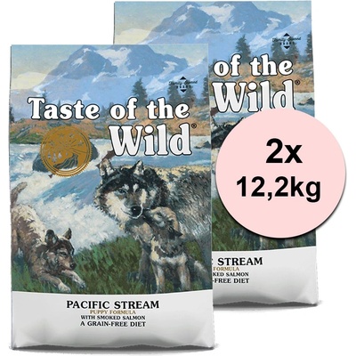 Taste of the Wild Тихоокеански поток за кученца 2 x 12, 2 кг