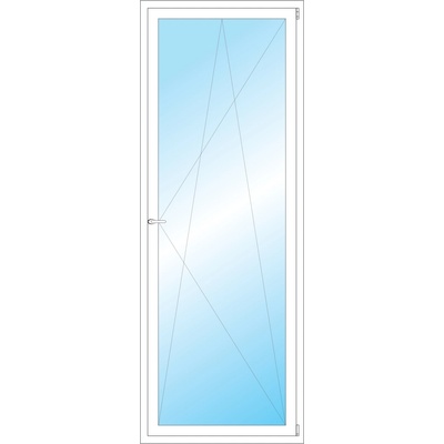 OKNA HNED Plastové okno 87x235 cm bílé otevíravé a sklopné pravé