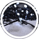 Vianočné osvetlenie Solight LED vianočné reťaz 300 LED 30m prívod 5m IP44 biela 1V04-W