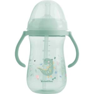 KikkaBoo Чаша със силиконовa сламка 300мл Dino World Mint (31302030077)