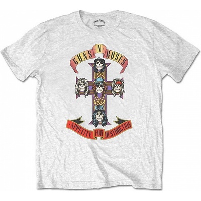 Guns N Roses tričko Appetite For Destruction Girly White dámské