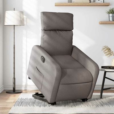 vidaXL 3206723 Elektrické zvedací polohovací textil taupe