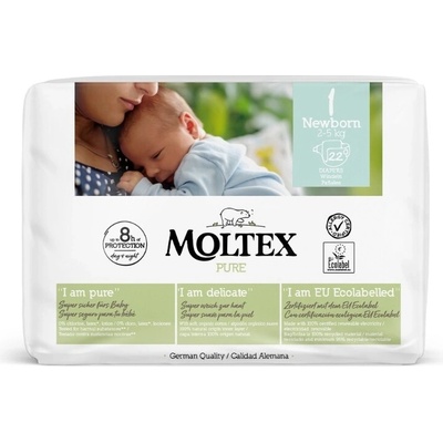 MOLTEX Pure Newborn 2-5 kg 22 ks