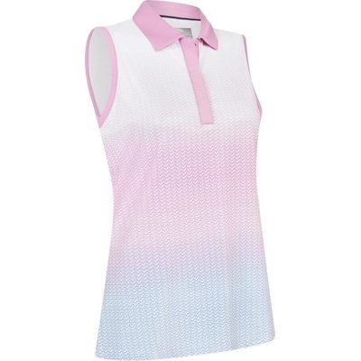 Callaway Chev Gradient Sleeveless Womens Brilliant White Polo košeľa