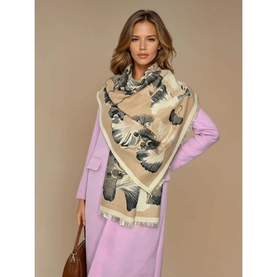Italy Classic Scarf oboustranná šála Ginkgo Biloba