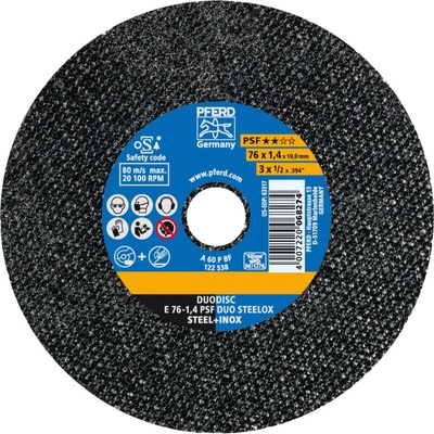 Pferd Rezný a brúsiaci kotúč 76 x 1,4 x 10,0 mm 62007614