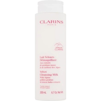 Clarins Velvet Cleansing Milk 200 ml тоалетно мляко всички типове кожа за жени