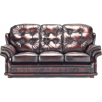 Barrington Furniture Carlton kůže vínová – Zboží Mobilmania