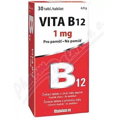 Vitabalans Oy Vitabalans VITA B12 1 mg 30 ks