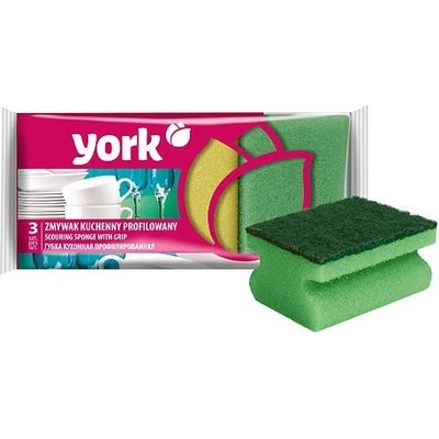 York 031010 hubky špongia na riad 9 x 7 x 4,3 cm bal. 3 ks
