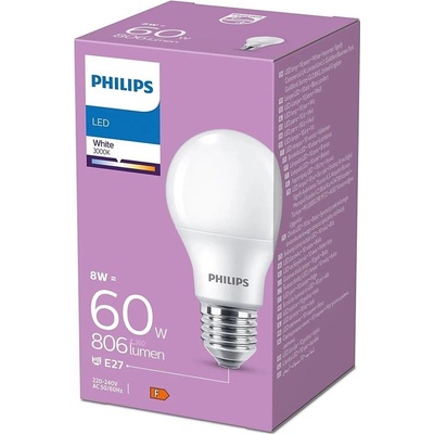 Philips LED Žiarovka Philips A60 E27/8W/230V 3000K P6438
