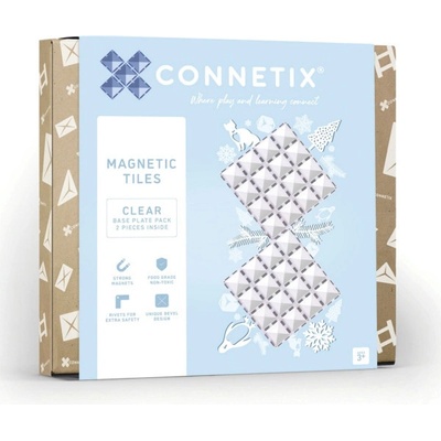 CONNETIX Sada 2 magnetických podložiek Clear