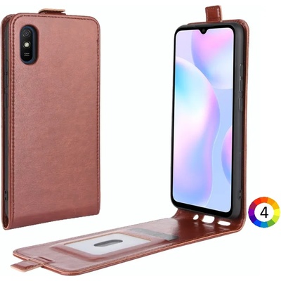 Xiaomi Redmi 9A Флип Кожен Калъф и Протектор