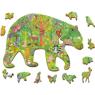 Ludattica Woody Lesné Zvieratká drevené 21252 48 dielov