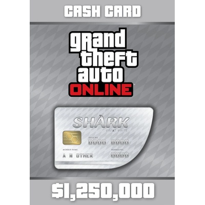 Rockstar Games Grand Theft Auto Online - $1, 250, 000 Great White Shark Cash Card elektronikus licensz електронен лиценз