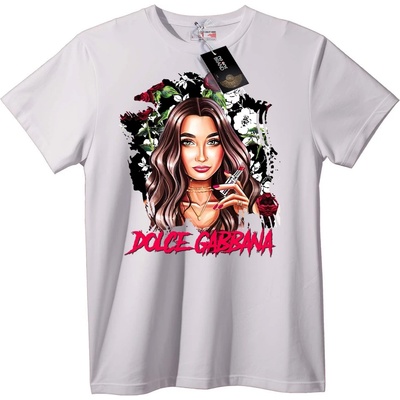 NOONEBRAND Тениска Dolce Gabbana Червило - XXS, White