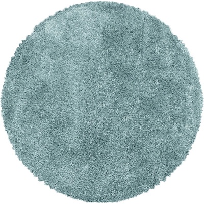 Ayyildiz Син кръгъл килим ø 160 cm Fluffy - Ayyildiz Carpets (FLUFFY1601603500BLUE)
