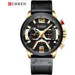 Curren Часовник lu-5431 curren - Черен / Златен kp5431 Часовници
