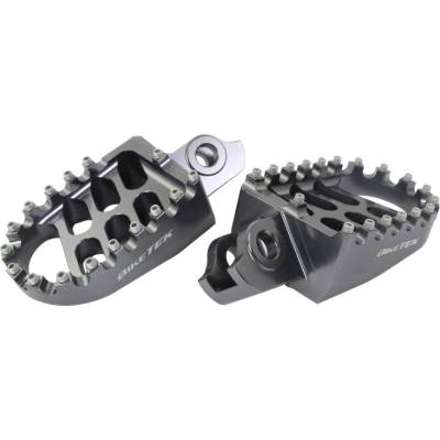 BikeTek MX kovania Wide Platforma stúpačkách Suzuki Gun Metal 44GM FOX44GM