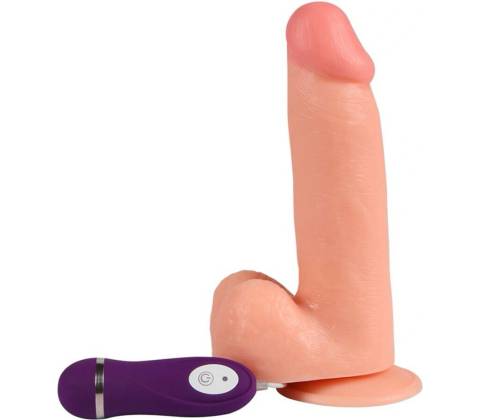 Shequ phantom vibrating dildo with remote control 20 cm