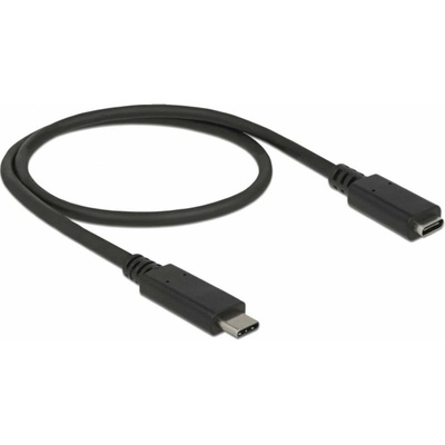 Delock 85532 USB-C USB-C ® zástrčka USB-C ® zásuvka 0.50m černý