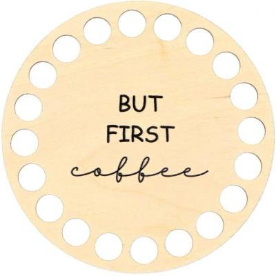 Natana podšálek But first coffee 10cm NAT122