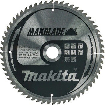 Makita B-09020 pilový kotouč 260 x 30 mm 60z