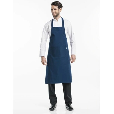 Chaud Devant Kuchářská zástěra s náprsenkou Navy Blue