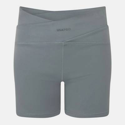 USA Pro Къси панталони USA Pro Women's Sophie Habboo Performance Gym Shorts - Shark Grey