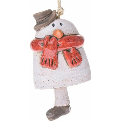 Keramická vianočná ozdoba 10 cm Snowman – Dakls