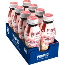 NJIE ProPud Proteinový Milkshake - Bílá čokoláda / Malina 8 x 330ml