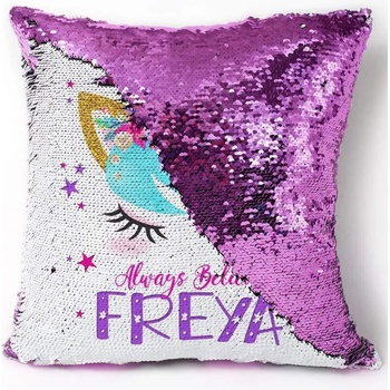 Image 1 of Магическа възглавница с пайети - лилава