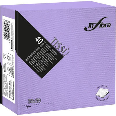 Celtex papírové ubrousky INFIBRA Linea New Soft-touch levandule 2V 40ks 38x38cm