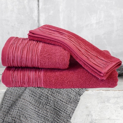 Png Панагюрище Хавлиена кърпа за тяло Аида 70/140 червена 100% египетски памук