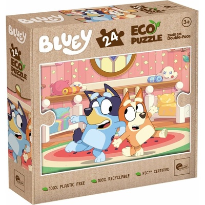 Lisciani Oboustranné ECO Bluey a Bingo s omalovánkou 24 dielov