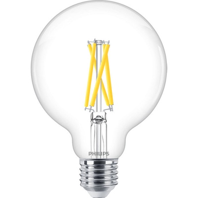 Philips LED žiarovka E27 G93 5,9W = 60W 806lm 2700 Warm Filament Stmievateľná žiarovka